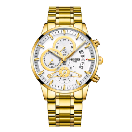 Steel Band Waterproof Quartz Watch For Men