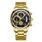 Steel Band Waterproof Quartz Watch For Men