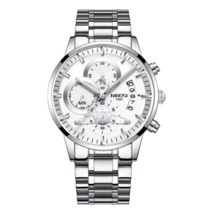 Steel Band Waterproof Quartz Watch For Men