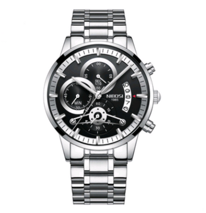 Steel Band Waterproof Quartz Watch For Men