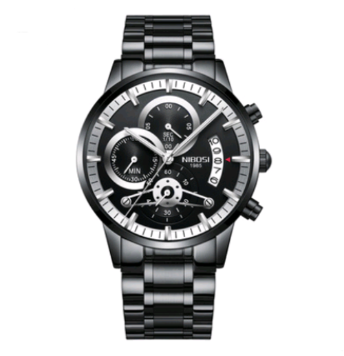 Steel Band Waterproof Quartz Watch For Men