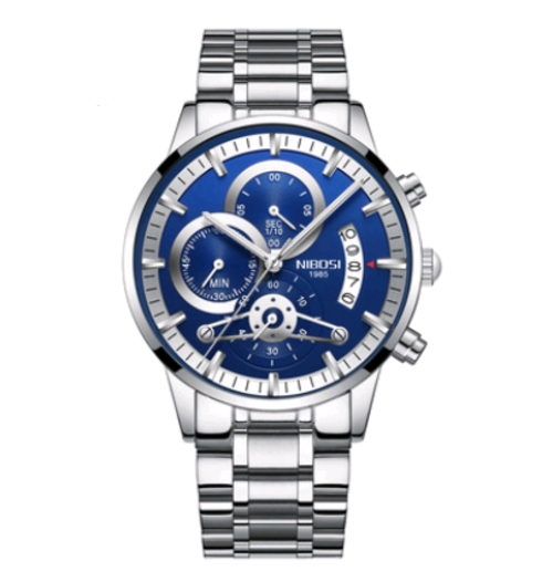 Steel Band Waterproof Quartz Watch For Men