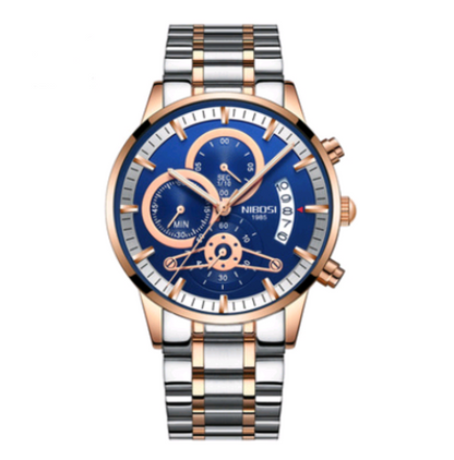 Steel Band Waterproof Quartz Watch For Men